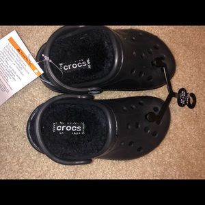 Crocs boy sandals with liner size 8 NWT